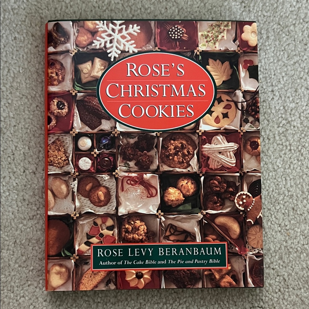 Rose's Christmas Cookies Book - Hardcover- EC